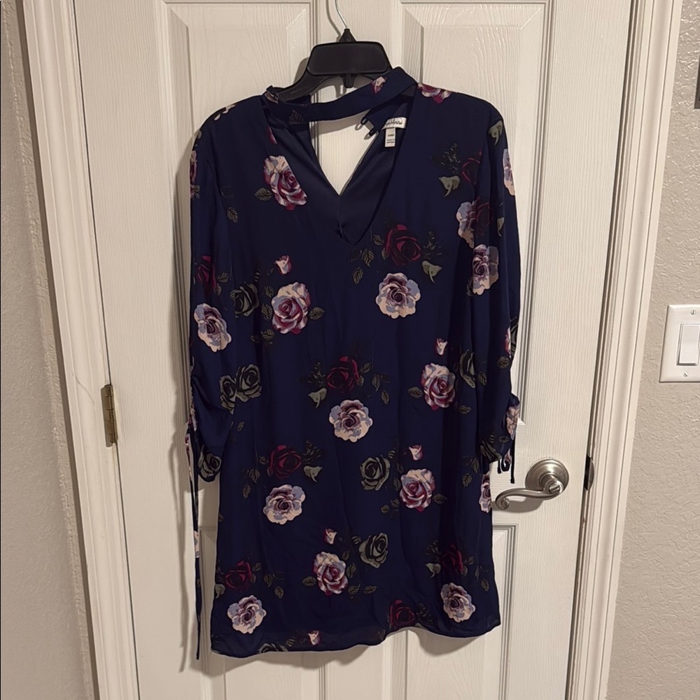 Speechless Navy Blue Dress